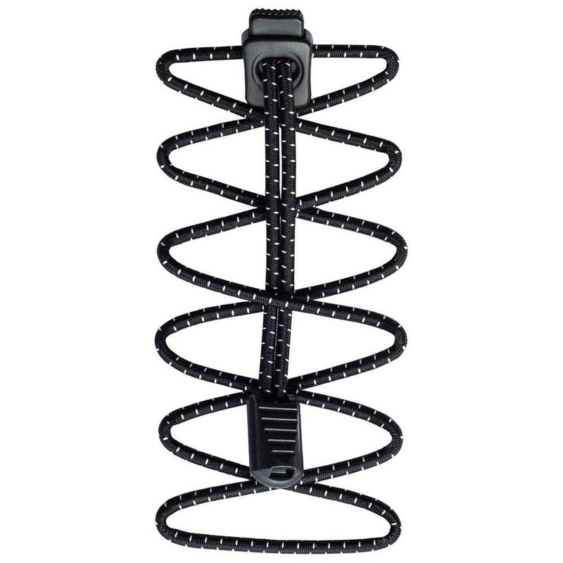 Nathan NS1171 Run Laces Reflective Black, One Size